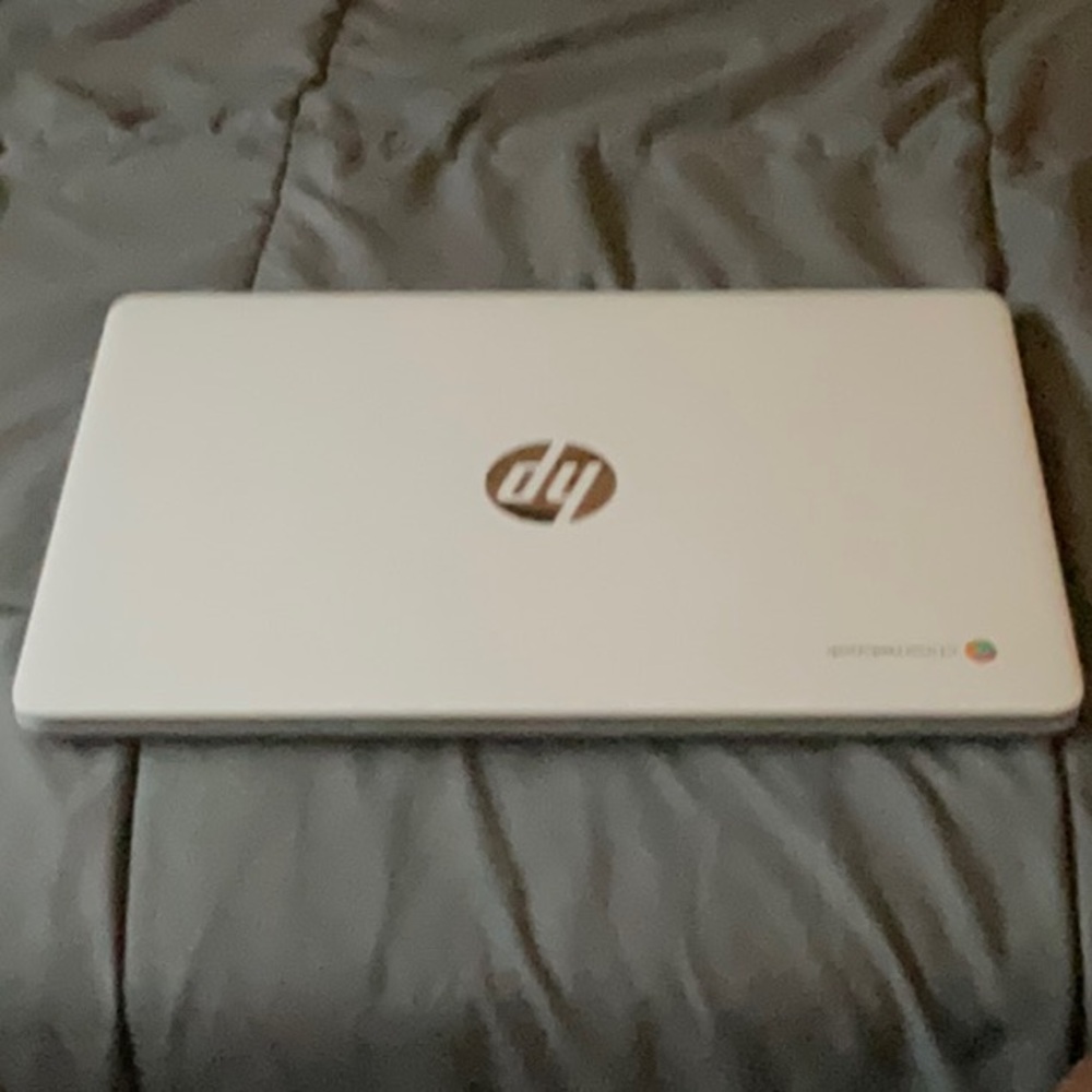 HP Silver Laptop Sleek Design Chromebook.